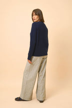 Just Cashmere - Jersey Cuello Redondo 4 Hilos - Lexini - Navy