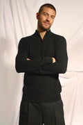 Jersey con Cuello de Cremallera Nour - Negro