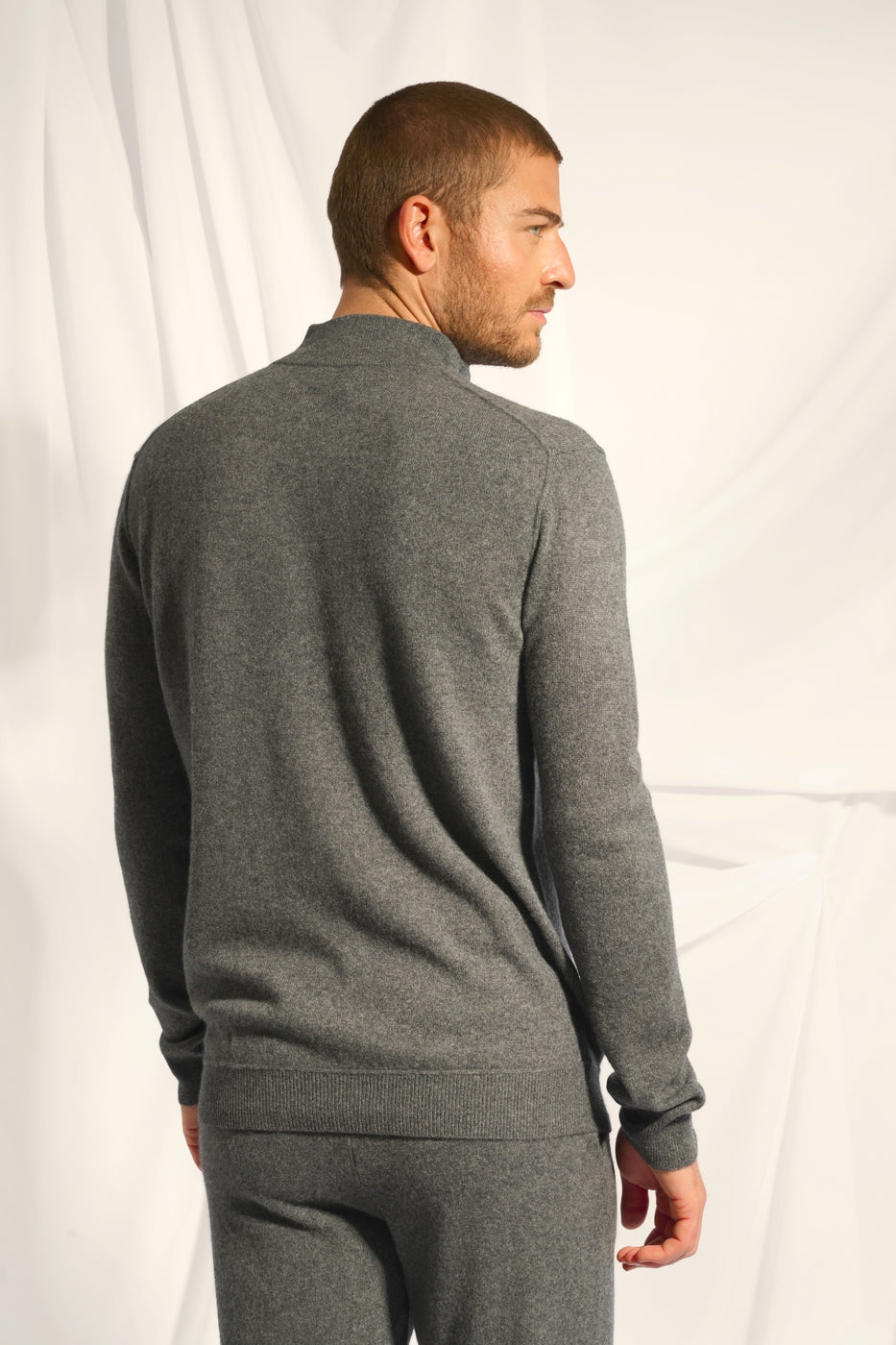 Jersey con Cremallera - Nour - Anthracite Chiné