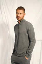 Jersey con Cremallera - Nour - Anthracite Chiné