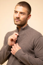 Pull Camionneur - Nour - Taupe Chiné