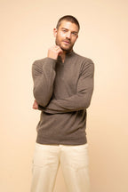 Pull Camionneur - Nour - Taupe Chiné