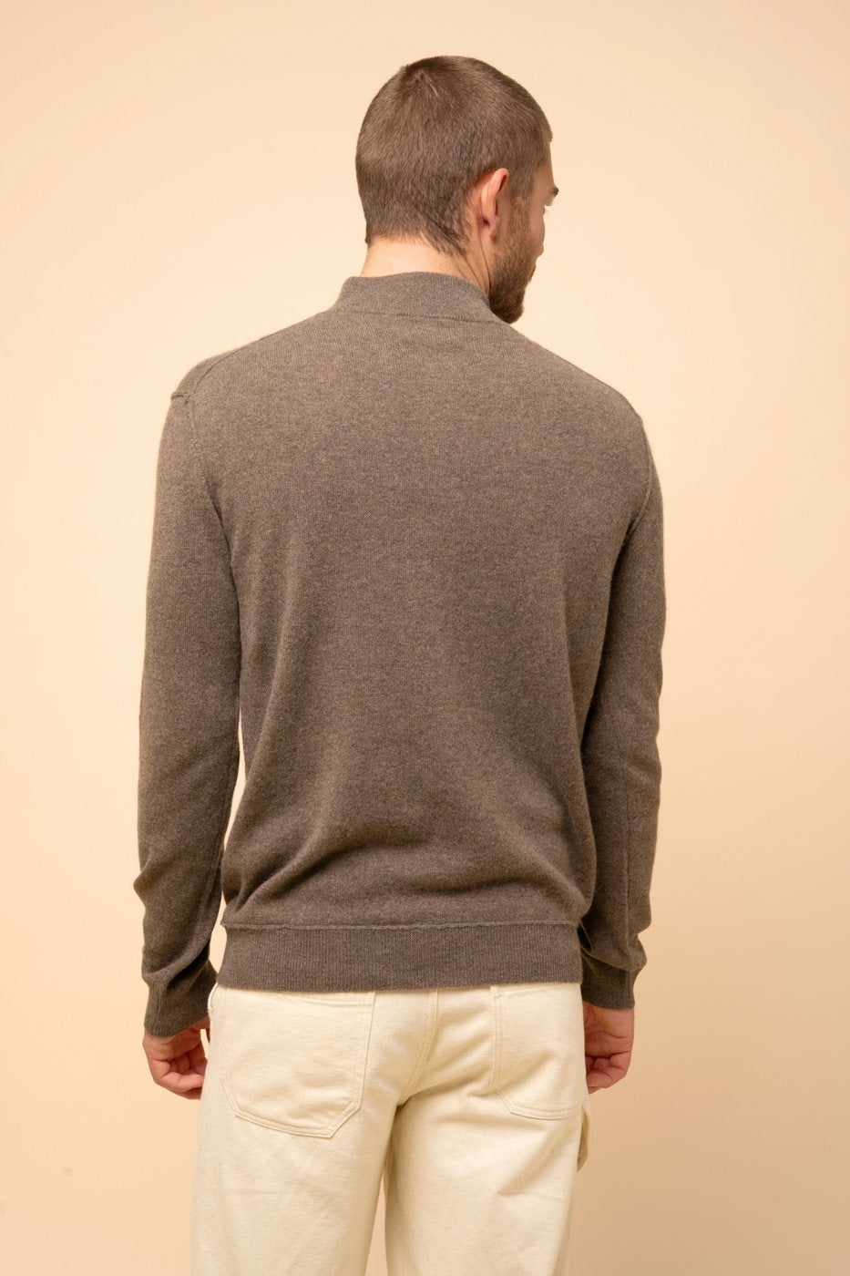 Pull Camionneur - Nour - Taupe Chiné