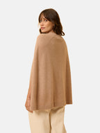 Just Cashmere - Cape Ouverte Col Rond - Alloa - Camel Chiné