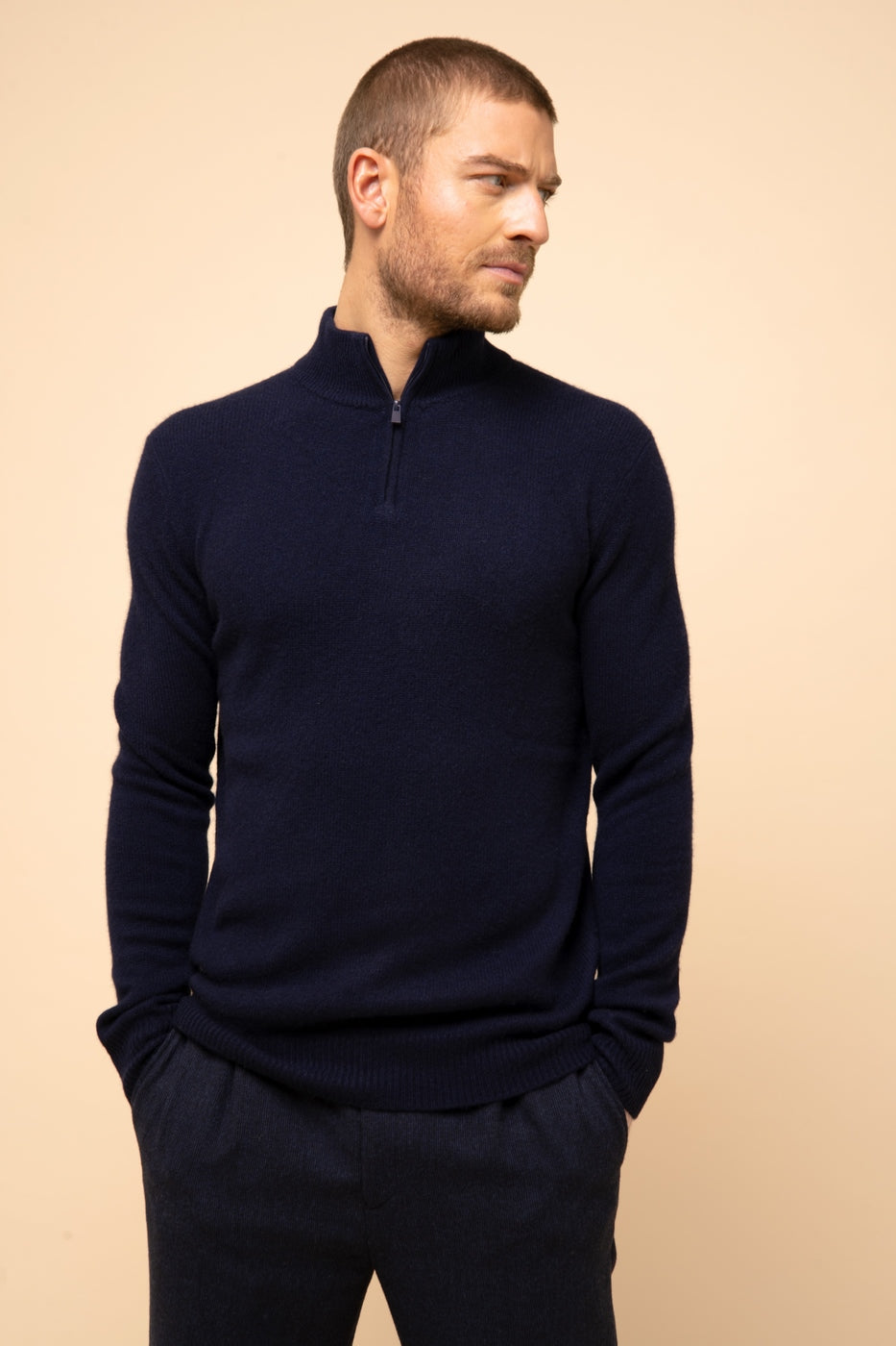 Pull Camionneur 4 Fils - Leonie - Navy