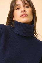 Pull Col Roulé - Billy - Navy