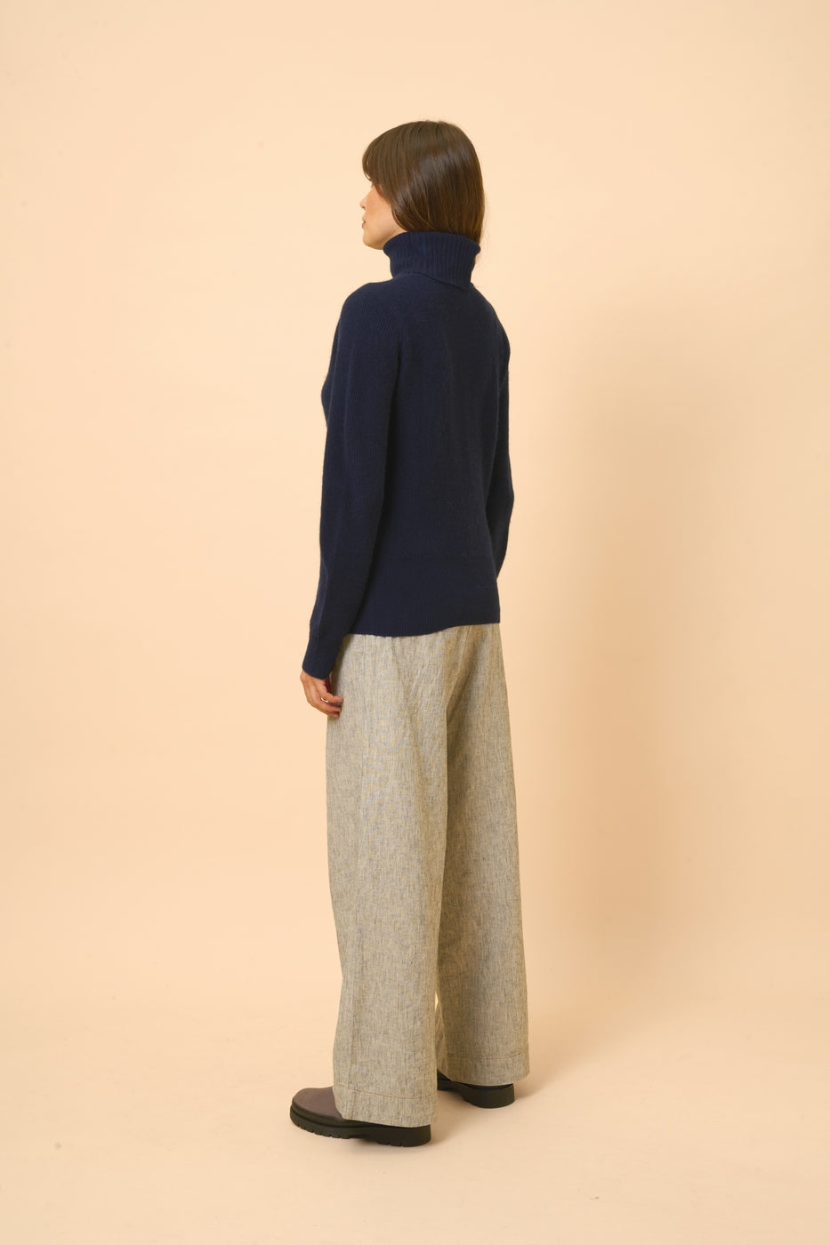 Pull Col Roulé - Billy - Navy