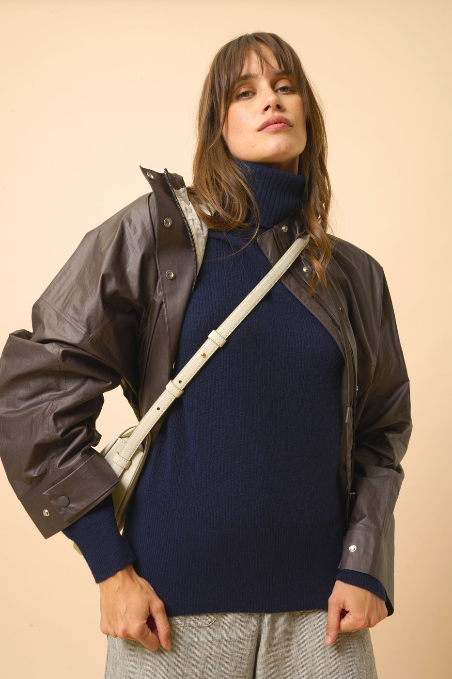 Pull Col Roulé - Billy - Navy