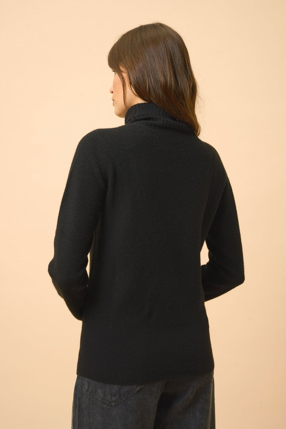 Pull Col Roulé - Billy - Noir