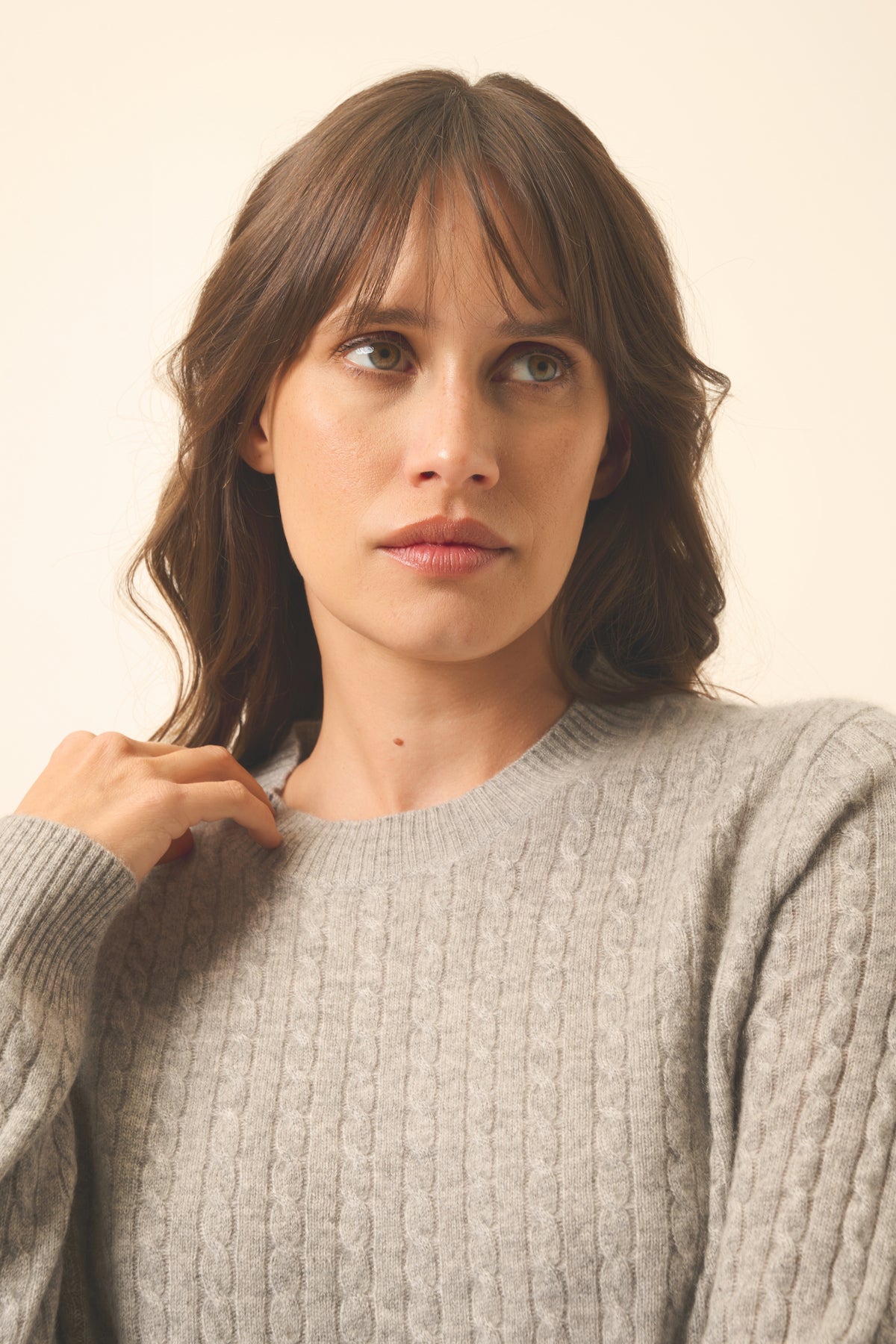 Pull Col Rond - Jade - Nuage Chiné