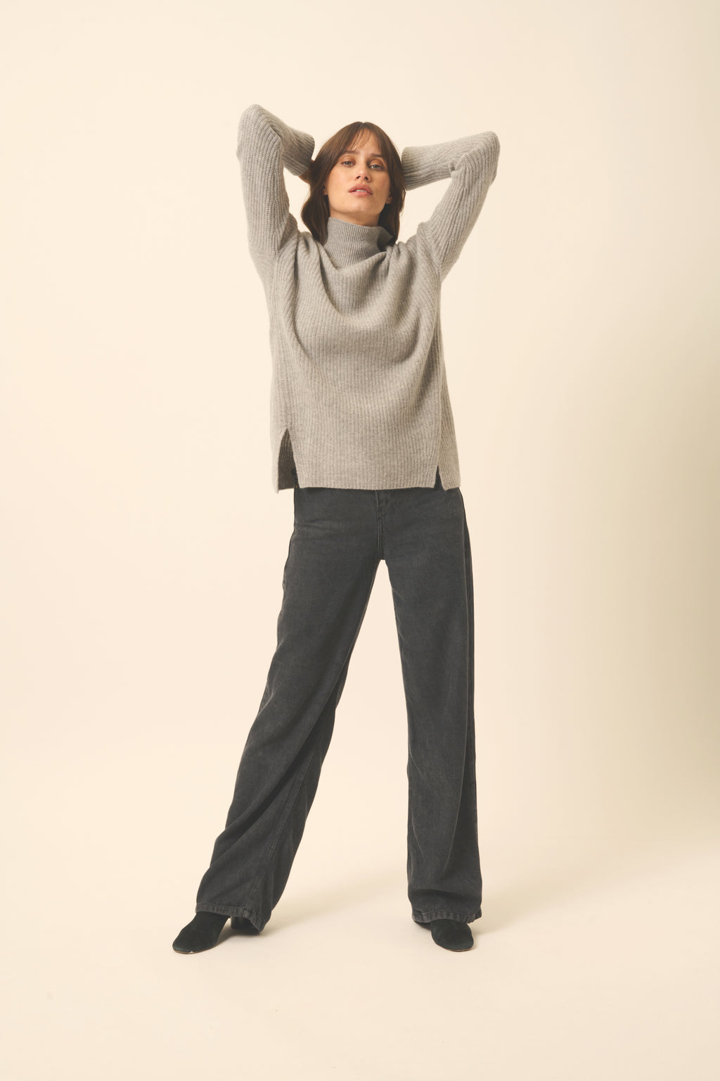 Pull Col Roulé 4 Fils - Louise - Nuage Chiné