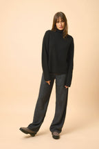 Pull Col Montant - Alyssa - Noir