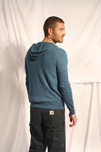 Chaqueta con Cremallera y Capucha - Elliot - Vert Canard Chiné