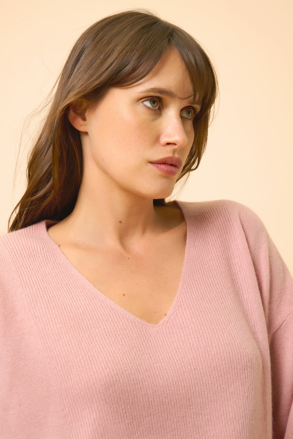 Pull Col V - Birse - Bois De Rose