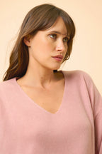 Pull Col V - Birse - Bois De Rose