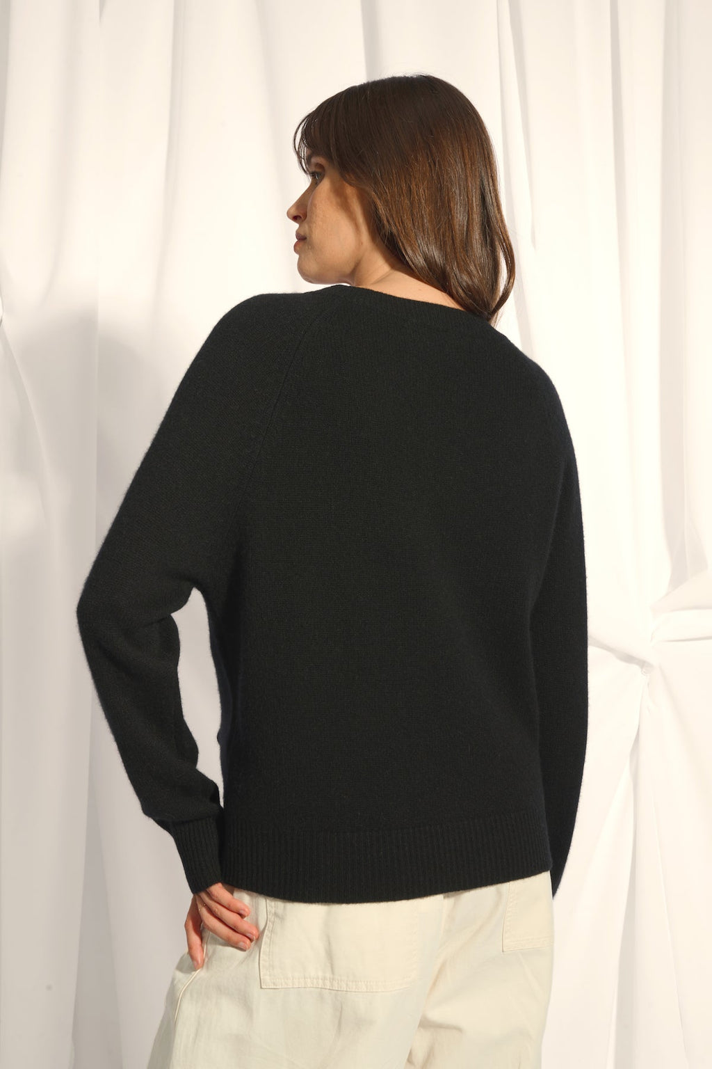 Jersey Cuello Redondo 4 Hilos - Kona - Negro