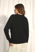 Jersey Cuello Redondo 4 Hilos - Kona - Negro