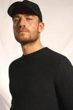 Jersey de Cuello Redondo 4 Cabos Lukka - Noir