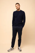 Pull Col Rond 4 Fils Lukka - Navy