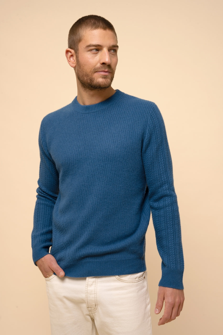 Pull Col Rond 4 Fils - Lukka - Paon