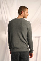 Jersey de Cuello Redondo 4 Hilos Lukka - Antracita Jaspeado