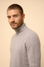 4-Ply Turtleneck Jumper - Noi - Cloud Marl