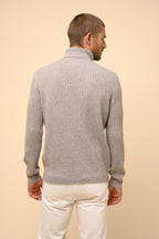 4-Ply Turtleneck Jumper - Noi - Cloud Marl