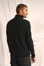 Pull Col Roulé 4 Fils - Noi - Noir