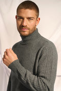 Pull Col Roulé 4 Fils - Noi - Anthracite Chiné
