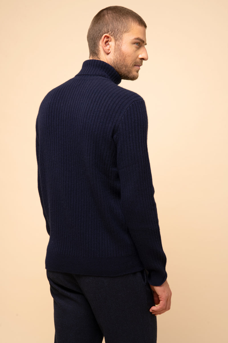 Pull Col Roulé 4 Fils Noi - Navy