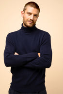 Pull Col Roulé 4 Fils Noi - Navy