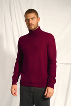 Pull Col Roulé 4 Fils - Noi - Bordeaux