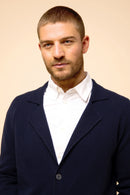 Veste Boutonnée Col Tailleur Alvar - Navy