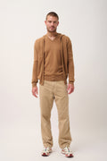 Chaqueta Con Cremallera Y Capucha - Elliot - Avellana