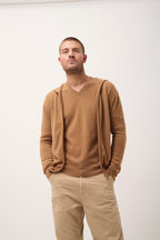 Chaqueta Con Cremallera Y Capucha - Elliot - Avellana