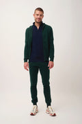 Hooded Zip-Up Cardigan - Elliot - Cypress