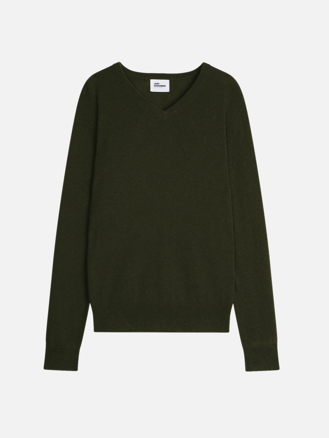 Jersey Cuello de Pico - Walt - 100% Cachemira, 2 Cabos - Caqui - Hombre
