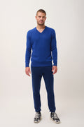 Pull Col V 4 Fils - Nathan  - Outremer