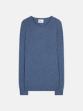 Just Cashmere - Jersey de Cuello Redondo 4 Hilos - Gabin - Azul Denim