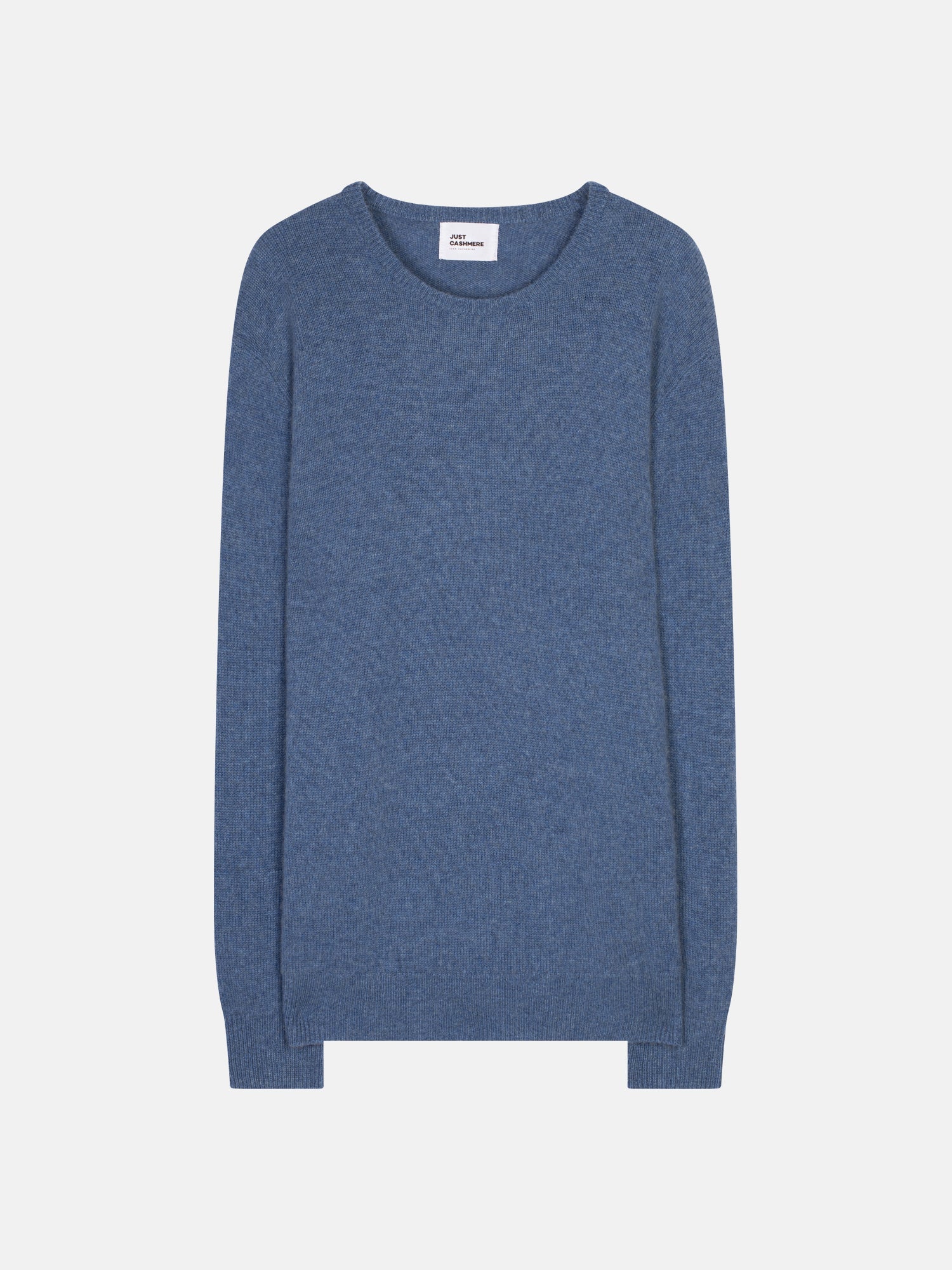 Just Cashmere - Jersey de Cuello Redondo 4 Hilos - Gabin - Azul Denim