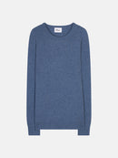 Just Cashmere - Jersey Cuello Redondo 4 Hilos - Gabin - Azul Denim