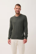 Pull Col Rond 4 Fils - Gabin - Kaki Chiné