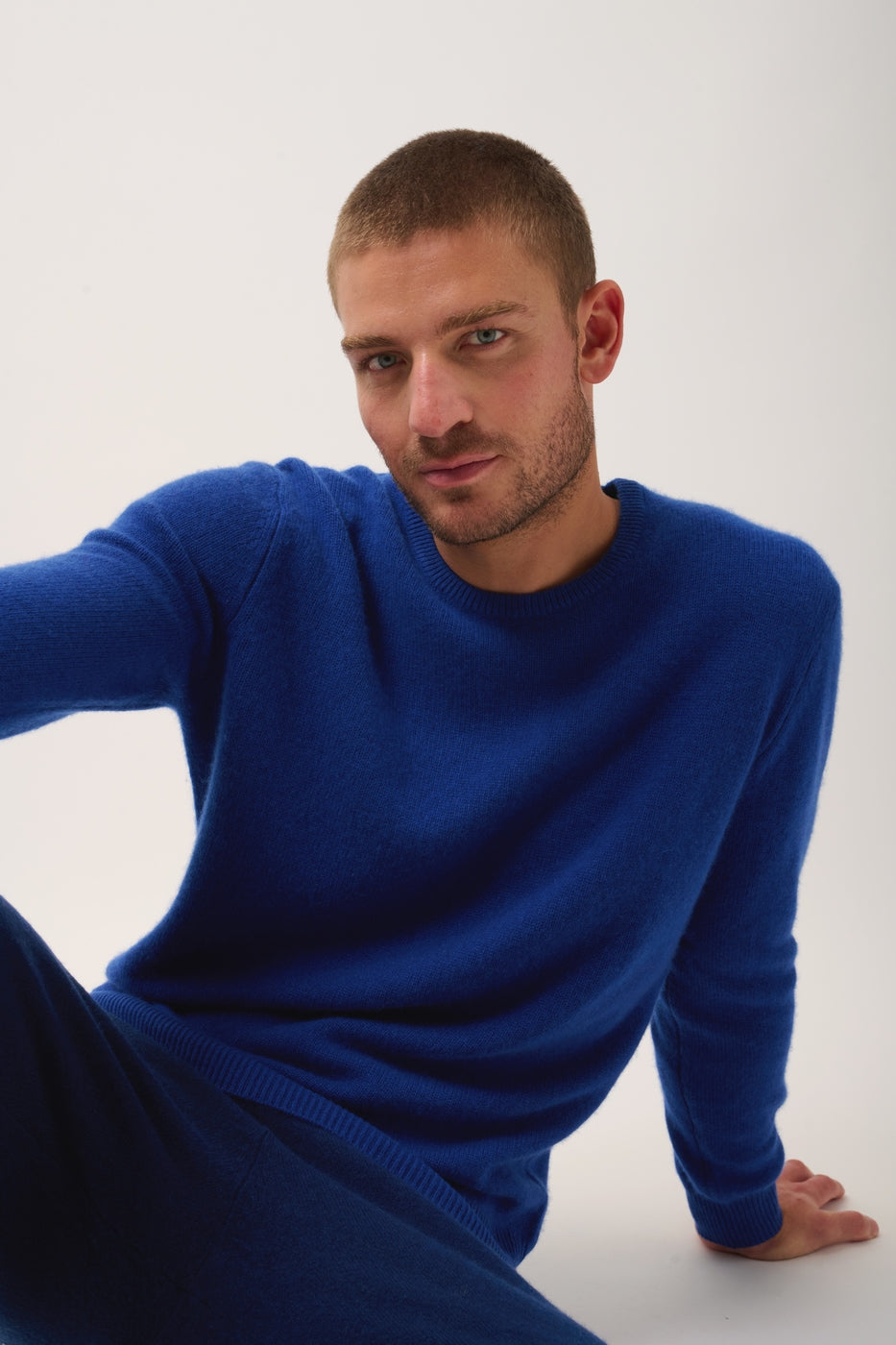 4-Ply Round Neck Jumper - Gabin - Outremer