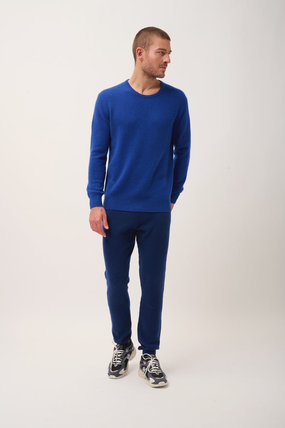 4-Ply Round Neck Jumper - Gabin - Outremer