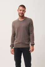 Jersey Cuello Redondo 4 Hilos - Gabin - Taupe Jaspeado