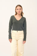 Jersey Cuello Pico - Joan - Caqui Vigoré