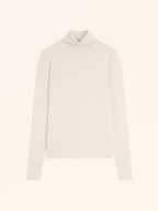 Jersey de cuello alto Ava - Marfil - Mujer