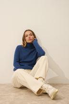 Pull Col Roulé - Ava - Ocean Chiné