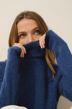 Pull Col Roulé - Ava - Ocean Chiné
