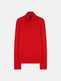 Pull Col Roulé 4 Fils June - 100% Cachemire 4 Fils - Rouge - Femme